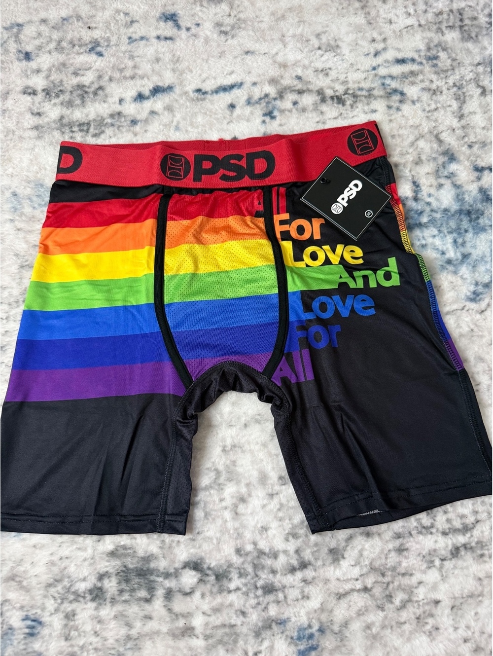 PSD Pride Rainbow Unisex Boxer Brief Medium Breathable Cooling NWT